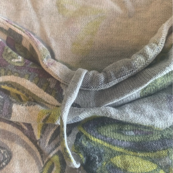 Sigrid Olsen Paisley 3/4 Sleeve Silk Tunic Top‎ Purple Green Women’s L Pre - Picture 4 of 9